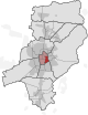 Map with the district highlighted
