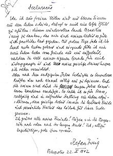 Stefan Zweig Suicide Letter Stefan Zweig suicide letter.jpg