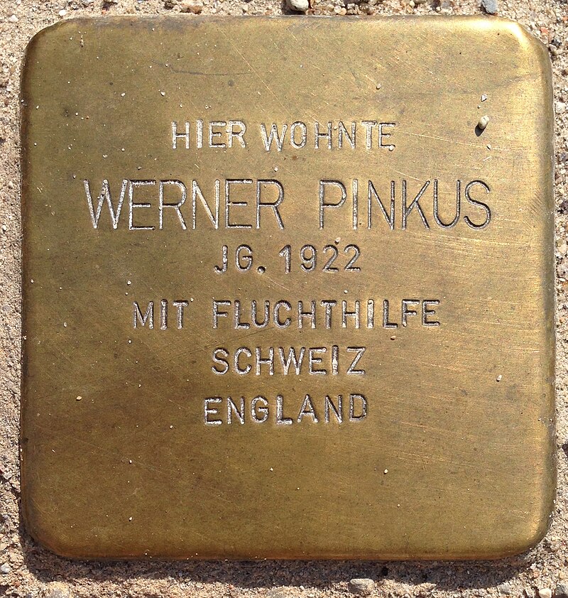 Stolperstein Penzlin Bahnhofstraße 14a Werner Pinkus