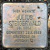 Stolperstein Sächsische Str 6 (Wilmd) Julius Steigerwald.jpg