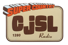 The logo used by CJSL in the 1980s and early 1990s, then known as "Super Country CJSL". Super Country CJSL.png