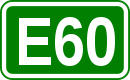 Zeichen der Europastraße 60