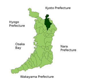 Location of Takatsukis in the prefecture