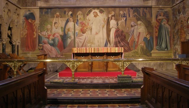 The Leighton Fresco, St Michael and All Angels church