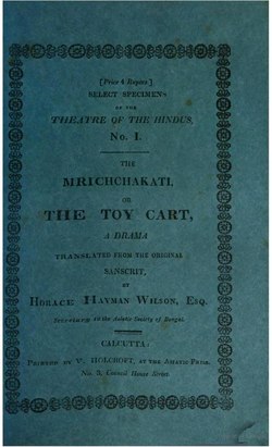 The Mrichchakati or The Toy Cart.djvu