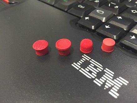 IBM ThinkPad caps (left-to-right): Soft Dome, Soft Rim, Classic Dome, Eraser Head (discontinued)