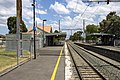 Southbound view from Platform 1, January 2023