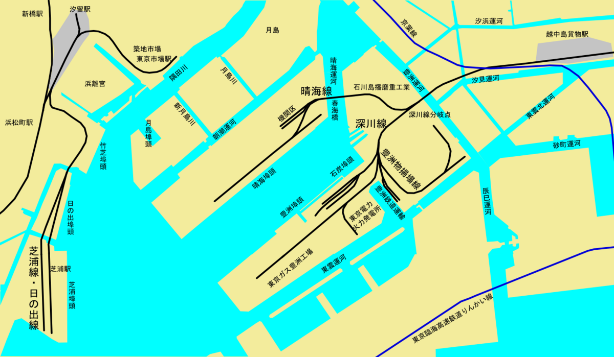 File Tokyo Port Railway Map Ja Png Wikimedia Commons