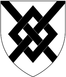Arms of Tollemache: Argent a fret sable TollemacheArms.svg