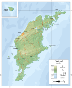 gotland karta avstånd Gotland – Wikipedia