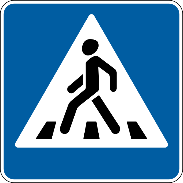 Road Sign 5.38.1 Pedestrian Crossing