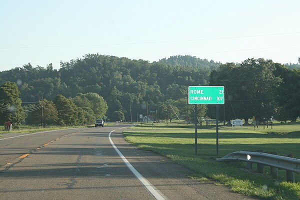 US 52 near SR 125 in Friendship, OH