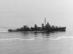 Fletcher-class destroyer underway USS Fletcher (DD-445) off New York, 1942.jpg