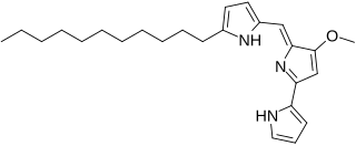 <span class="mw-page-title-main">Undecylprodigiosin</span> Chemical compound