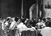 Lenin in one of the committees of the II Congress of the Comintern (Source: Wikimedia)