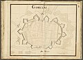 Gorinchem, plan des fortifications en 1698[2].
