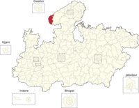 Vidhan Sabha constituencies of Madhya Pradesh (1-Sheopur).png