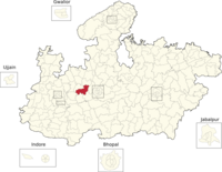 Vidhan Sabha constituencies of Madhya Pradesh (169-Kalapipal highlighted).png