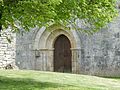 Français : Porte de l'ancienne chapelle, Commanderie de Villegats, Charente, France