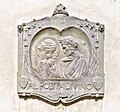 * Nomination: Beatrice and Dante - Medal in the cloister of the Vallombrosa Abbey by the sculptor Hendrik Cristian Andersen.. --PROPOLI87 21:58, 27 August 2020 (UTC) * Review Tilted, soft, perhaps too bright. Fixable? --Podzemnik 03:36, 28 August 2020 (UTC) DonePROPOLI87 11:48, 28 August 2020 (UTC)PROPOLI87