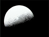 Another visible light camera image of the Moon taken by the LCROSS spacecraft during lunar swingby.