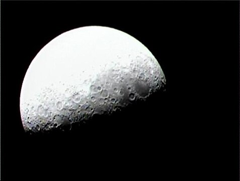 Another visible light camera image of the Moon taken by the LCROSS spacecraft during lunar swingby