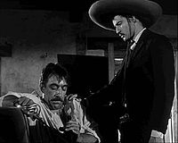 Энтони Куинн и Марлон Брандо в роли братьев Сапата. Кадр из фильма