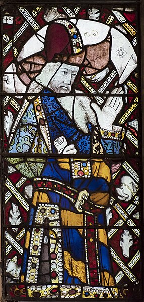 File:Warwick, St Mary's church, Beauchamp Chapel, East Window 1a (43968634012).jpg