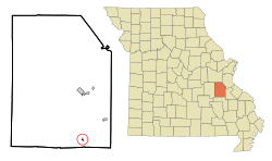 Kaledonya, Missouri'nin Konumu