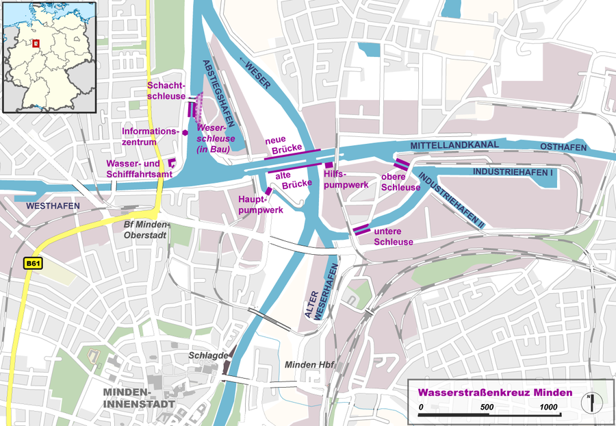 Wasserstrassenkreuz Minden Wikiwand