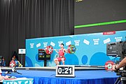 Deutsch: Gewichtheben bei den Olympischen Jugendspielen 2018; Tag 1, 7. Oktober 2018; Jungen 56 kg English: Weightlifting at the 2018 Summer Youth Olympics at 7 October 2018 – Boys' 56 kg