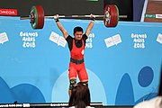 Deutsch: Gewichtheben bei den Olympischen Jugendspielen 2018; Tag 2, 10. Oktober 2018; Jungen 62 kg English: Weightlifting at the 2018 Summer Youth Olympics at 8 October 2018 – Boys' 62 kg