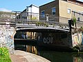 The Three Colt Bridge along Regent's Canal south of Victoria Park, built in 1830. [73]