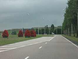 Westpoortweg komende vanuit Amsterdam nabij de Machineweg