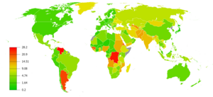 World Inflation rate 2010.png