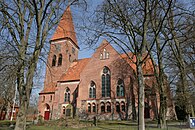 Widok z południa, widoczny transept.