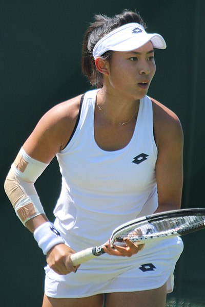 Zhao at the 2018 Wimbledon Championships