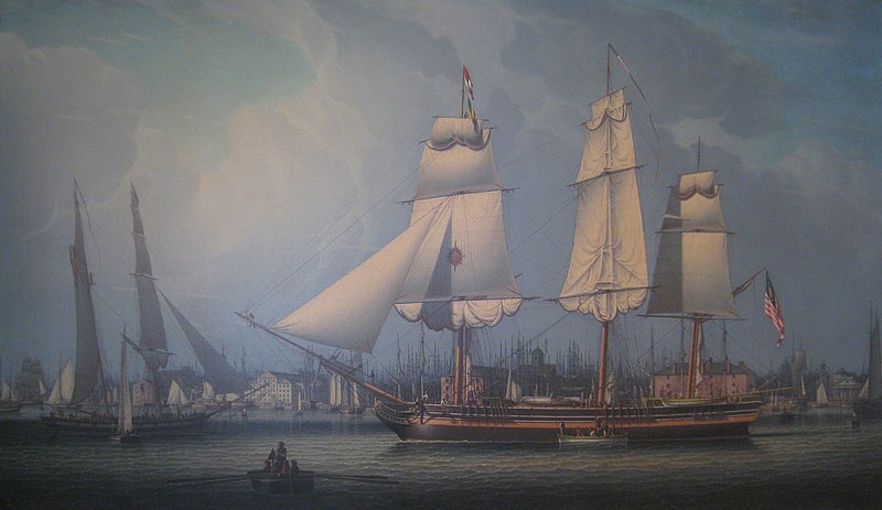 File:'Wharves of Boston' by Robert Salmon, 1829 - Old State House Museum, Boston, MA - IMG 6794.JPG