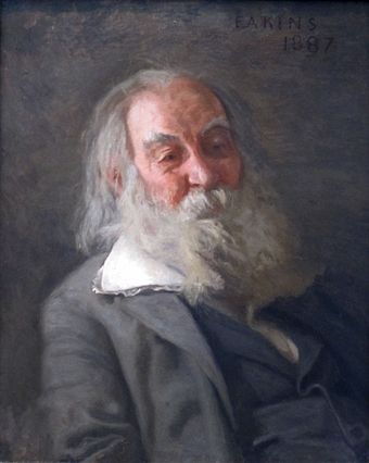 Portrait of Whitman by Thomas Eakins, 1887–88