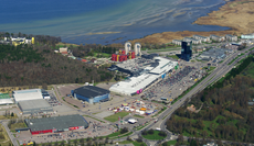 A view of Haabersti in 2012. The center of the photo is Saku Suurhall and Rocca al Mare Shopping Centre. Ohuvaade Haabersti asumile.png