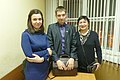 Елена Макарова Андрей Щукин и Анна Пастухова в Верх-Исетском суде 13 декабря 2018 года.jpg
