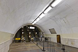 De roltrappen aan de zuidkant