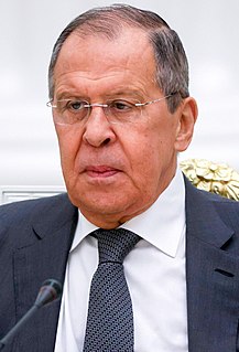 <span class="mw-page-title-main">Sergey Lavrov</span> Russian diplomat and politician (born 1950)
