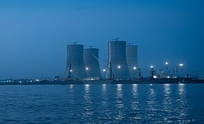 View of Rooppur Nuclear Power Plant from Padma river