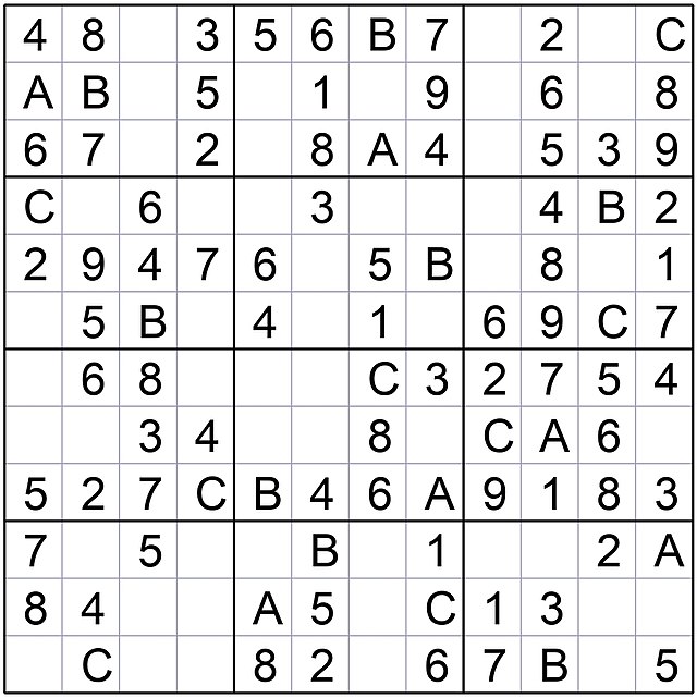 Sudoku 12x12 - Fácil 