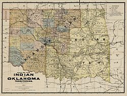 Оклахома и индийские территории в 1894 году