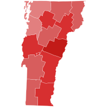 1956 United States Senate election in Vermont results map by county.svg