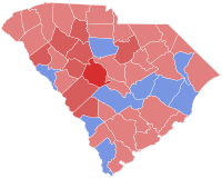 1978 United States Senate election in South Carolina results map by county.svg