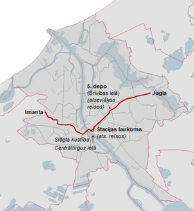 Parcours de la ligne 1.