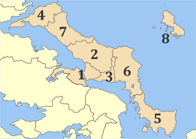 Municipalities of Euboea